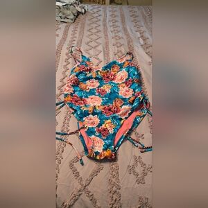 Time and Tru Coral Pink Swimwear